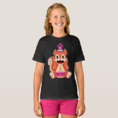 T-shirt Casquette de fête d'anniversaire de l'écureuil (Devant entier)