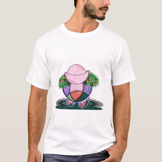 T-shirt Casquette de fleurs (Devant)