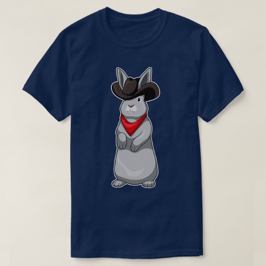 T-shirt Casquette de lapin Cowboy (Design devant)