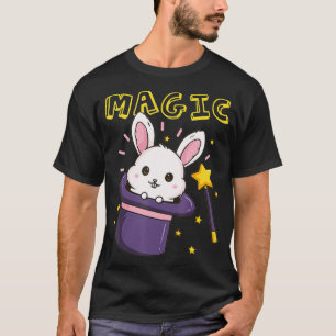 T-shirt Casquette de lapin magicien de baguette