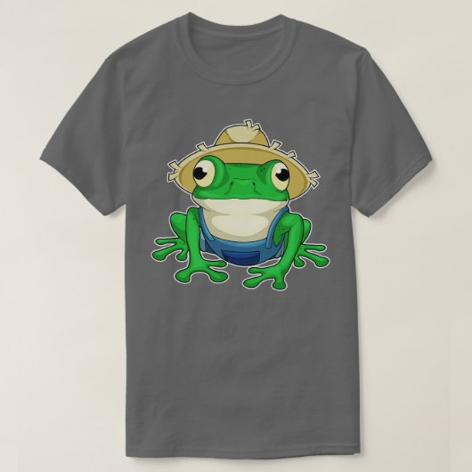 T-shirt Casquette de l'éleveur de grenouilles (Design devant)