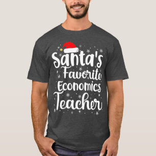 T-shirt Casquette de Noël de l'enseignant d'économie favor