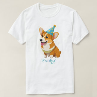 T-shirt Casquette de parti personnalisé Welsh Corgi