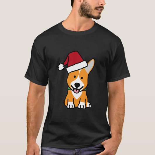 T-shirt Casquette de Père Noël de Noël de Gallois de (Devant)