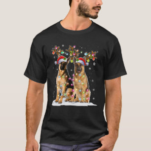 T-shirt Casquette de rennes malinois belge Père Noël Chris