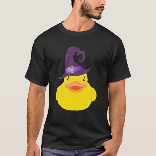 T-shirt Casquette de sorcière Duck Halloween (Devant)