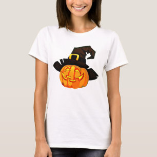 T-shirt Casquette de sortie Citrouille minimaliste