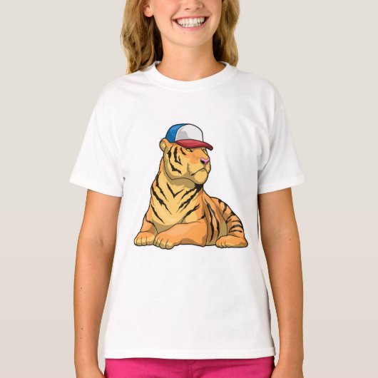 T-shirt Casquette de tigre (Devant)