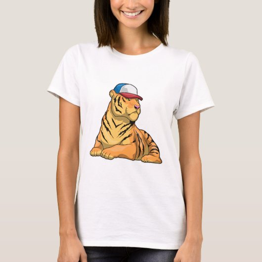 T-shirt Casquette de tigre (Devant)