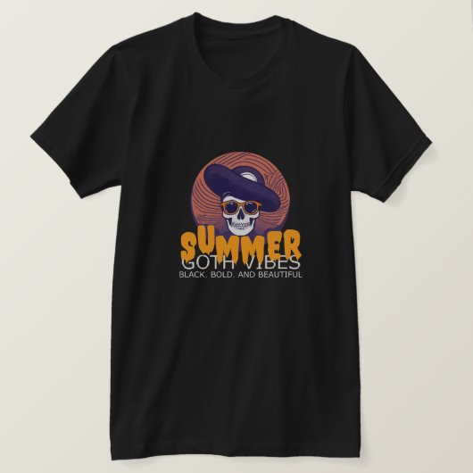 T-shirt casquette d'été crâne (Design devant)