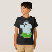T-shirt Casquette d'Halloween fantôme (Devant entier)