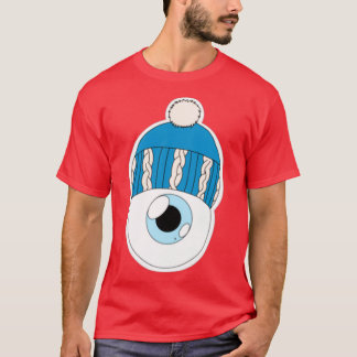 T-shirt Casquette d'hiver bleu Eyeball Blue Iris