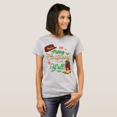 T-shirt Casquette et bottes de Noël (Devant entier)