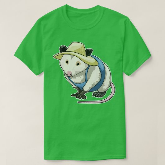 T-shirt Casquette fermier Opossum (Design devant)