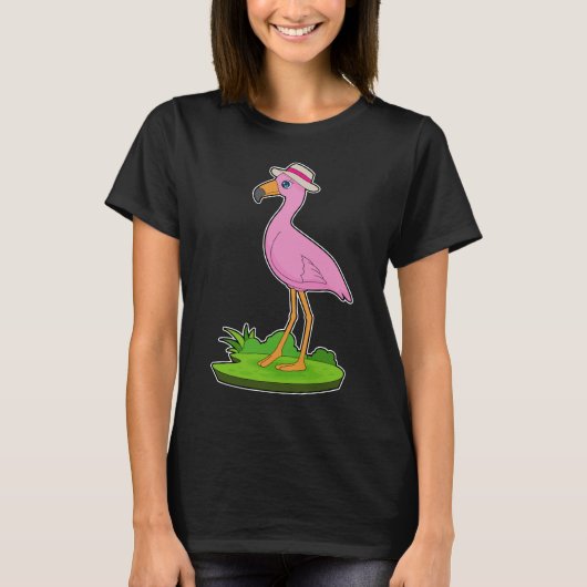 T-shirt Casquette Flamant rose (Devant)