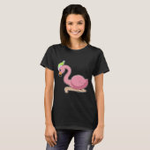 T-shirt Casquette Flamant rose dormant (Devant entier)