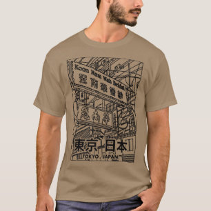 T-shirt Casquette japonaise esthétique Tokyo Japan Street