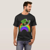 T-shirt Casquette Jour de la Saint Patrick et arc-en-ciel (Devant entier)