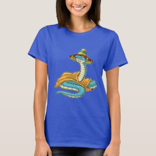 T-shirt Casquette mexicain serpent