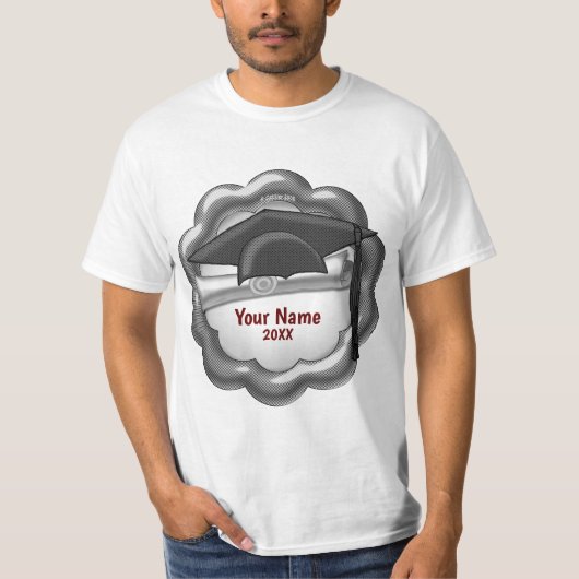 T-shirt Casquette noir Tone Grad (Devant)