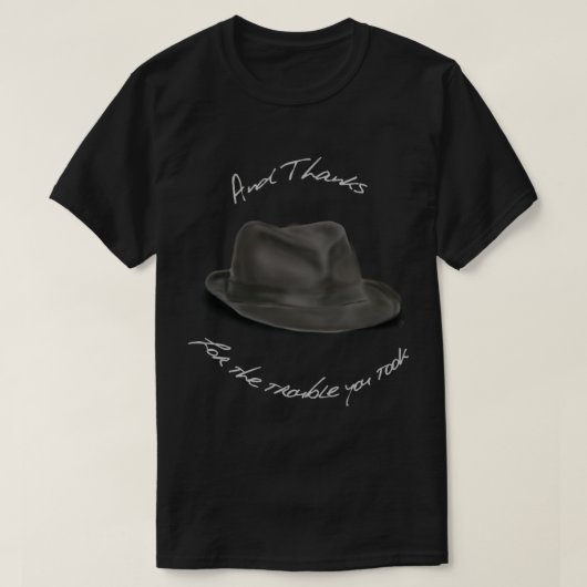 T-shirt Casquette pour Leonard Cohen, et merci (Design devant)