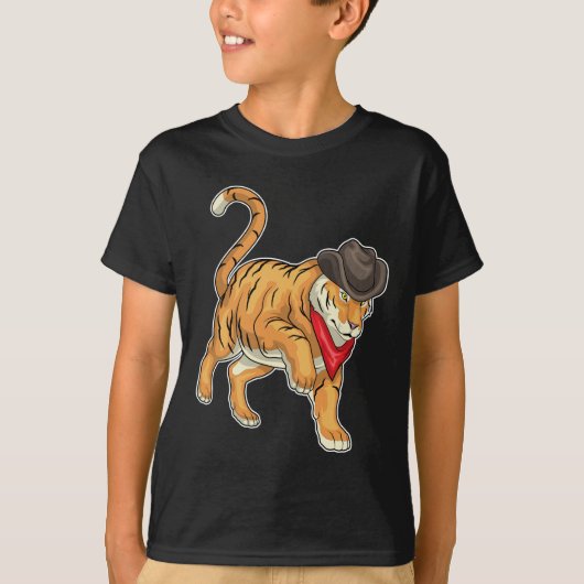 T-shirt Casquette Tiger Cowboy Cowboy (Devant)