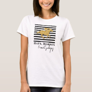 T-shirt Casquettes, chevaux et jus de menthe