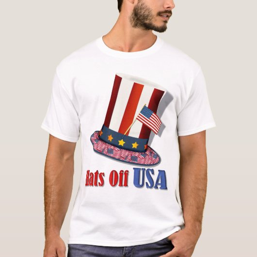 T-shirt Casquettes des États-Unis (Devant)