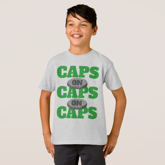 T-shirt Casquettes en Casquette sur le jeu vidéo Casquette (Devant entier)