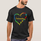 T-shirt Cassandra autism awareness heart puzzle idea 2020 (Devant)