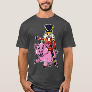 T-shirt Casse-Noisette Poupée équitation Cochon