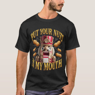 T-shirt Casse-noisette rétro grossier de Noël avec insinua