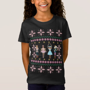 T-Shirt Casse-noisette rose Ballet Vilain Noël Sweet Graph