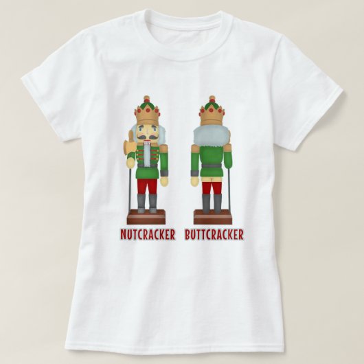 T-shirt Casse-noix drôle Buttcracker de Noël humoristique (Design devant)