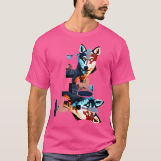 T-shirt casse-tête loup