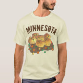 T-shirt Casserole à plat chaud du Minnesota Tot Hotdish (Devant)