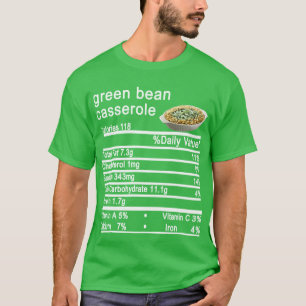 T-shirt casserole de haricots verts Nutrition Félicitation