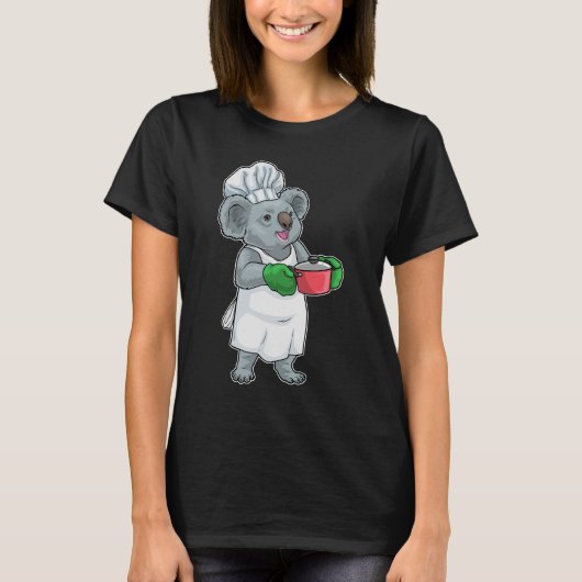 T-shirt Casserole Koala Cook Cuisine (Devant)
