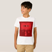 T-shirt Cassette audio saignante (Devant entier)