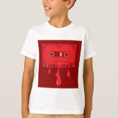 T-shirt Cassette audio saignante (Devant)