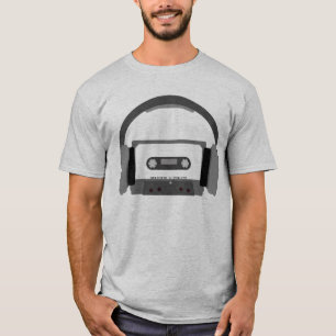 T-shirt Cassette avec des écouteurs