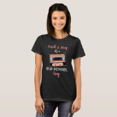 T-shirt Cassette & Bling C'est une vieille école Rétro Flo (Devant entier)