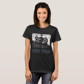 T-SHIRT CASSETTE CODE BLUE (Devant entier)