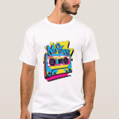T-shirt Cassette de bande Mix Retro 80s (Devant)