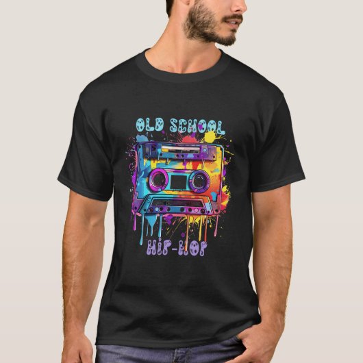 T-shirt Cassette de fusion rétro de l'ancienne école (Devant)