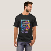 T-shirt Cassette de fusion rétro de l'ancienne école (Devant entier)