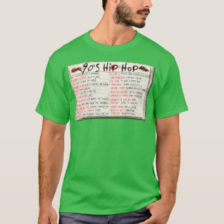 T-shirt Cassette Hip hop des années 90