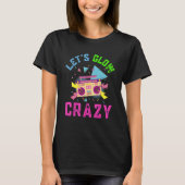 T-shirt Cassette Let's Glow Crazy Retro 80s Group Party Sq (Devant)