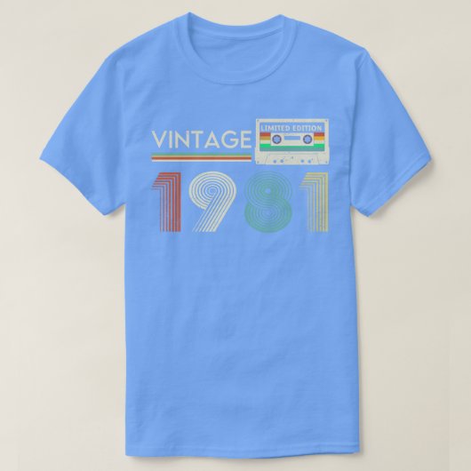 T-shirt Cassette limitée vintage 1981 (Design devant)