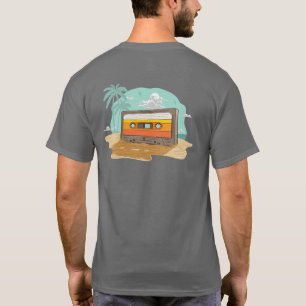 T-shirt Cassette Retro 80's sur la plage Rewind